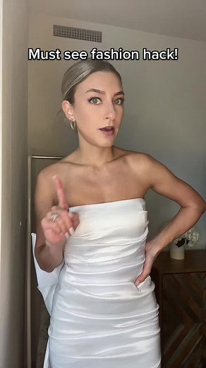 How to add push-up to your backless/strapless outfits! #fashionhack #pushupbra #outfitinspo #weddingoutfitideas #weddingwardrobe #bridaltiktok #bacheloretteoutfit #bridalfashion #2023bride #bridaltiktok