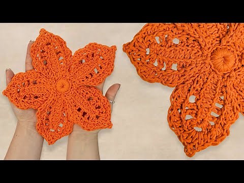 Large Crochet Flower Tutorial | Irish Crochet Lace Flower | Brunaticality Crochet
