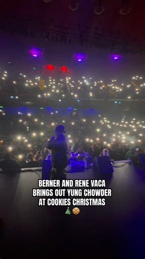 #Berner & #Renevaca Brings out Yung Chowder at Cookies Christmas 2025! #fypシ