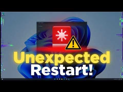 How to solve unexpected restart during updates after latest update