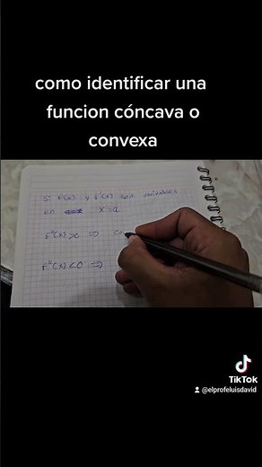 como identificar funciones convexa o cóncava
