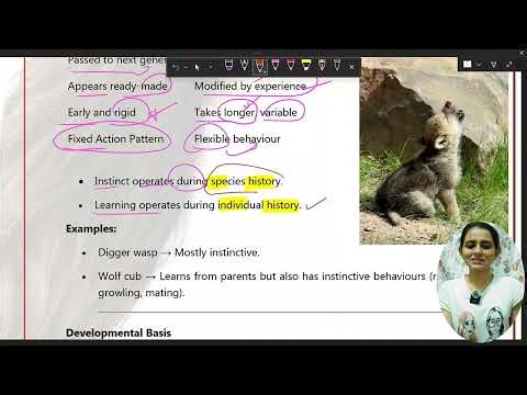CH-2 Part-2 Instinct vs Learned Behaviour | ETHOLOGY