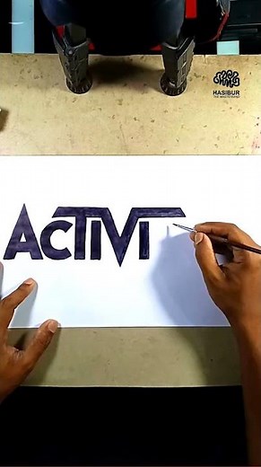 How to draw the Activision logo #shorts