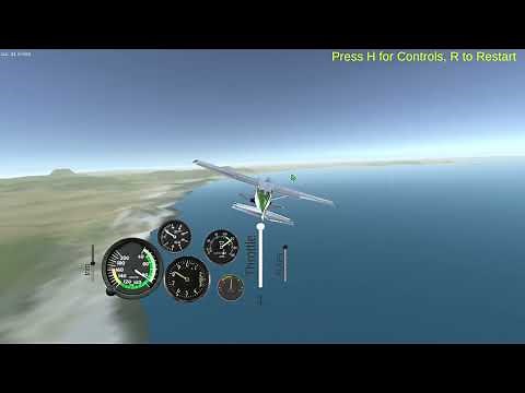 How to fly a plane (3d flight simulator on crazygames)