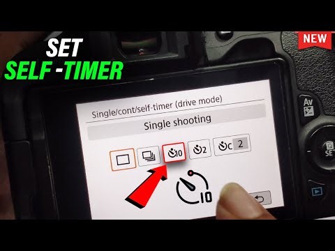 How to use the Self timer on a Canon | Any DSLR [ Easy & First ]