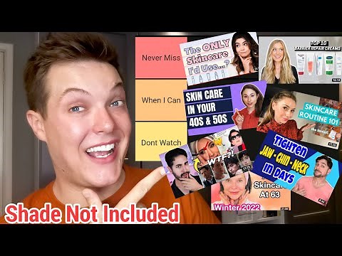 Update - RANKING SKINCARE YOUTUBE CHANNELS
