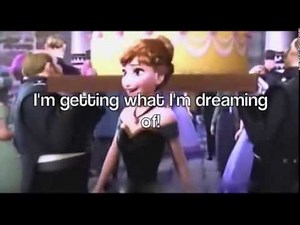 For the First Time in Forever [from Frozen] (instrumental karaoke) (with Anna lyrics)