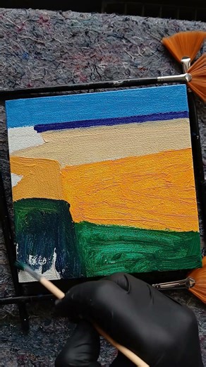 INTUITIVE Painting Magic | Watch the Transformation #ArtShorts #PaintingShorts #AbstractArt #Shorts