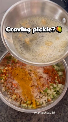 Instant Mango Pickle 🥭🔥 | 5 Min Easy Pickle Recipe