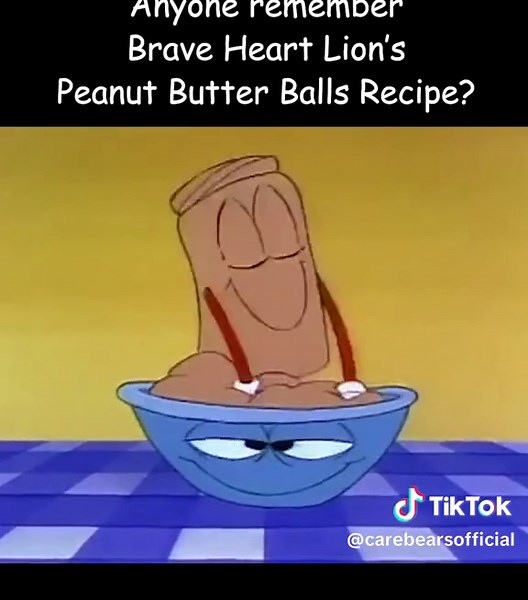 Brave Heart Lion's favorite sweet treat! 😋🥜 #carebears #sweetreat #nostalgia