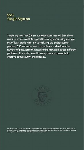 SSO Single Sign on - Network+