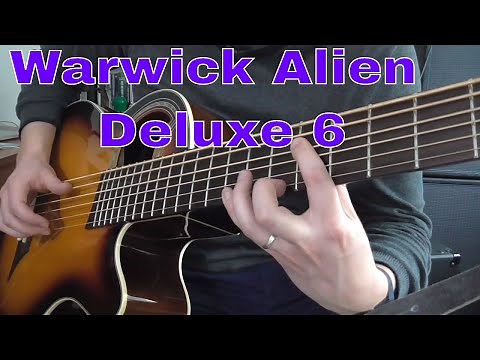 Warwick Alien Deluxe solo 6-string Acoustic Bass - Autumn Leaves