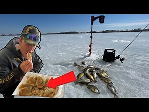 Bluegill Catch and Cook | Late Ice Fishing