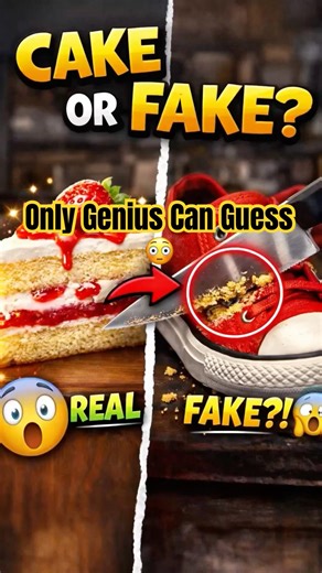 REAL vs FAKE Cake 🤯 Can You Guess?