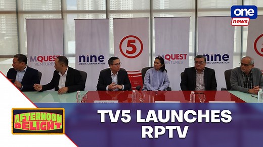 TV5, Nine Media seal collaboration for RPTV #AfternoonDelight | TV5 and Nine Media Corporation have signed a deal to strengthen content distribution, sales and marketing services for RPTV. RPTV will air “Eat Bulaga!,” “Ted Failon at DJ ChaCha,” and PBA. | via #MOJO Francis Orcio | ONE News
