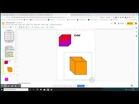 Creating 3d forms using google slides