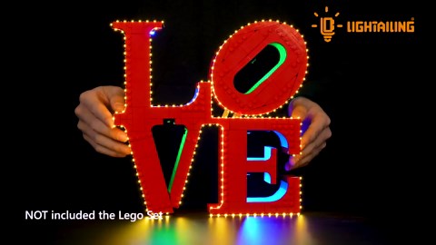LIGHTAILING Light for Lego-31214 Love Sculpture - Led Lighting Kit Compatible with Lego Building Blocks Model - NOT Included The Model Set