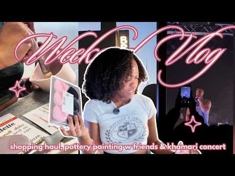 concert night + pottery painting + shopping haul | weekend vlog 💕