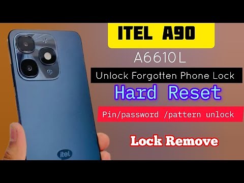 Itel A90 (A6610L) Hard Reset. How to unlock forgotten Lock Screen, pin password pattern unlock 2025