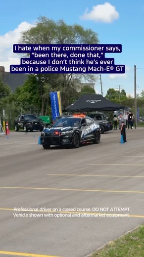 Don’t knock it ‘till you’ve tried it. The Mustang Mach-E® GT could be a beastly addition to your fleet while helping reduce maintenance costs. See how the Mustang Mach-E® GT could compliment your department: https://www.ford.com/police-vehicles/ | Ford Pro