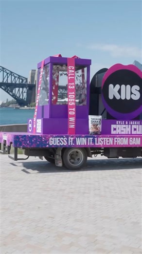 Kyle and Jackie O's Cash Cube is on the streets! 💸🚚 Guess how much cash is in side and win it ALL... 😱 The game starts Monday morning at 6 with Kyle and Jackie O ⏰ Thanks to The MAN Shake and The LADY Shake | KIIS 1065