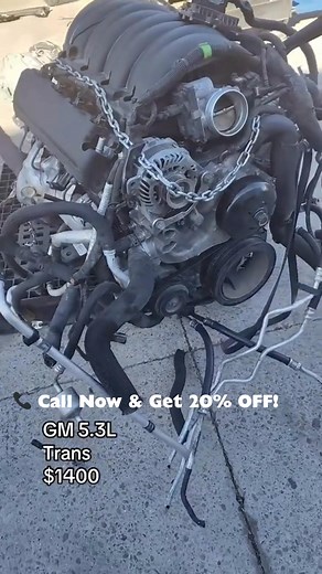 🚘 GM 5.3L Engine & Transmission For Sale – Ready To Install! Clean, powerful, and fully reliable — one of GM’s most trusted engines known for power, dependability, and long life. Perfect for LS swaps, builds, or replacements. Comes with transmission and is ready to drop in. 📍 Available now – Limited stock 📞 Call now to secure yours! #LS #LSSwap #Chevy #EngineBuild #Chevrolet #Racing #Engines #Texas #Florida #Mississippi #Oregon #Nevada #Tahoe #Dakota #Ohio #Arizona #Utah | Automartautoparts