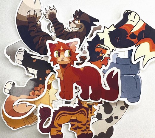 1.5 Inch Warrior Cat Stickers! - Etsy
