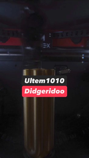 Ultem1010 didgeridoo printed on our 22 IDEX v4 Visionminer.com #visionminer #22idex #3dprinting #3dprinter #additivemanufacturing