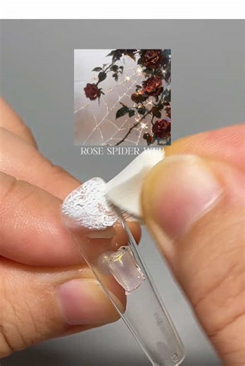 Creating Stunning Rose Spider Web Nail Art