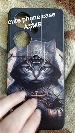 cute phone case ASMR lo-fi,pleasant sound relaxes, subscribe 😉 #tapping #fastasmr #cat #relax