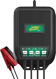 Battery Tender WaveCharge 12 AMP - 4 Bank Multibank Charger - 3 AMPs Per Bank - Selectable 12V / 6V - Smart and Switchable Multi Battery Charger and Maintainer - 022-1004-DL-WH