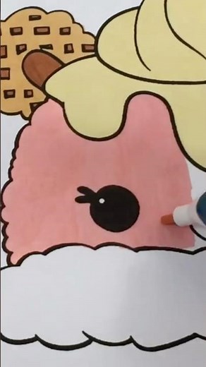 Coloring Num Noms Peachy Cream #coloring #numnoms #peach #cute