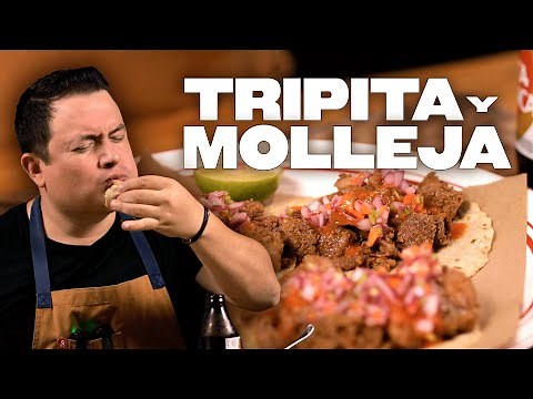 A chicharrón made with tripe, sweetbreads and addictive sauce 🔥🤤
