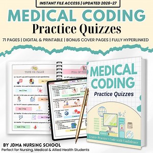 Medical Coding Quiz Hyperlinked Bundle | ICD-10 CPT Practice Questions | Anatomy & Medical Terminology Study Guide | Printable PDF - Etsy