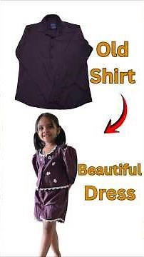 Turn an Old Shirt Into a Beautiful Dress 💃| Simple & Creative DIY Transformation #OldShirtToDress