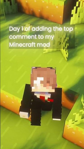 Adding top comment to my Minecraft mod 💀💀 #fabric #minecraft #forge