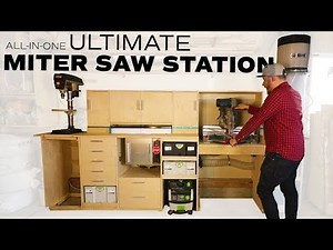 How to Make Miter Saw Station // Flip top Workbench // Router table (2019)