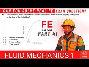 FE exam Review Part 41: Fluid Mechanics 1| Pitot Tube Velocity to Pressure Head |