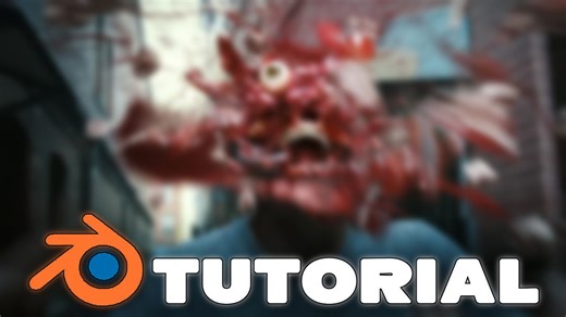 【中字】Blender 头部爆炸实景合成