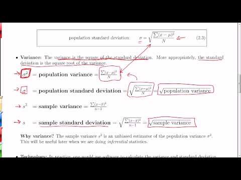 Chapter 2.2: Range, Standard Deviation, and Variance