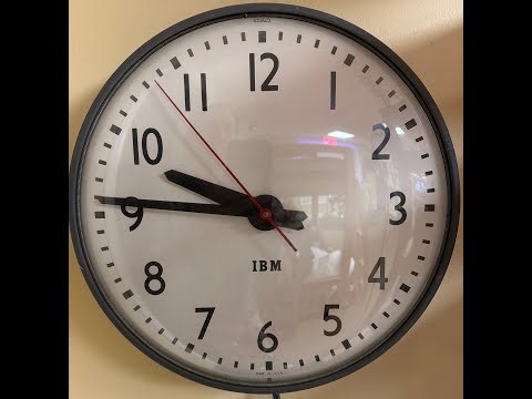 Vintage 1950 IBM Clock repair