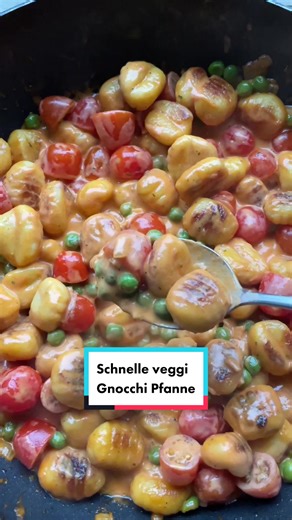 Gnocchi Pfanne mit Erbsen und Tomaten – Einfach und Schnell