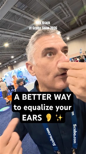 There might be an even better way to equalize our ears. Kirk Krack is no joke 🤯🤿 #scubadiving