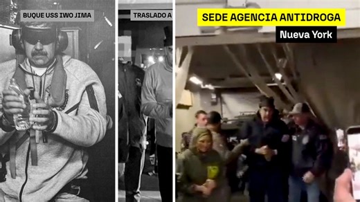 VÍDEO: Las imágenes de la detención de Nicolás Maduro, desde su foto esposado hasta su llegada a la cárcel