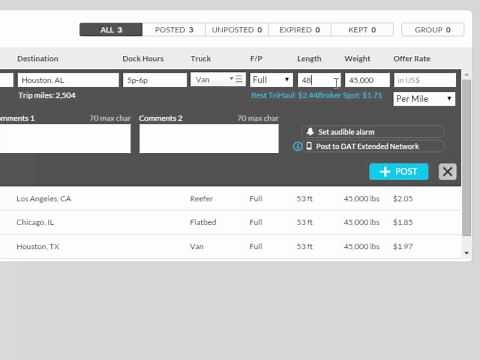 DAT Power Load Board - Load Post Basics