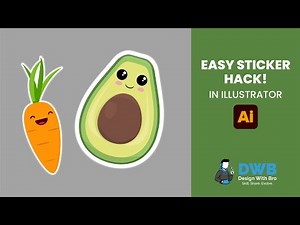 How to make Stickers in Illustrator 2025