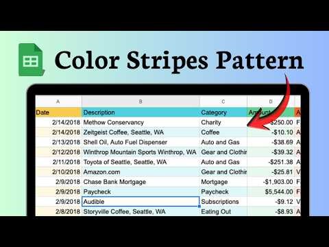 How to alternate colors in Google Sheets (Row Highlight)