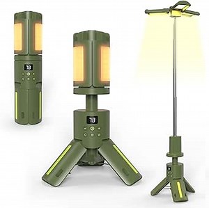 Telescopic Camping Light with Stand,Rechargeable LED Lantern 14000mAh with Charging Port,SOS & RGB Modes,Work Light with Magnetic Base,Perfect for Outdoor Adventures,Emergency,Hiking,Car Repair.