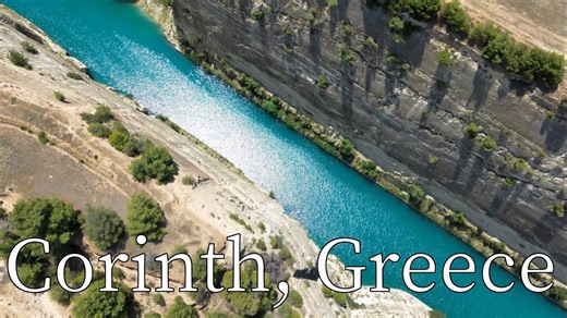 Greece travel tips featuring the famous Corinth Canal sights