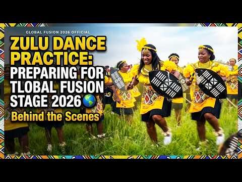 Zulu Dance Practice Preparing for the Global Fusion Stage 2026 Behind the Scene | cat ajil